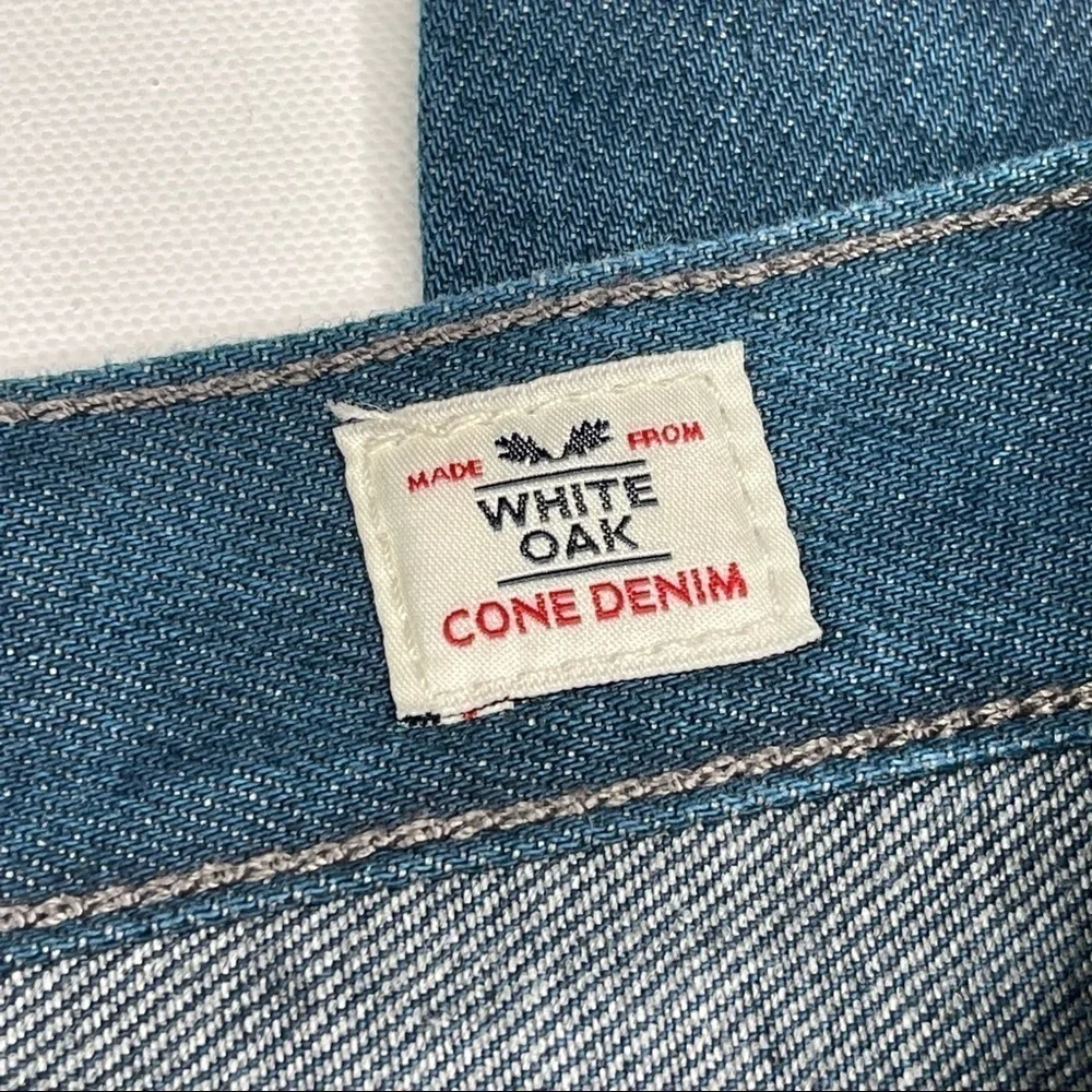 Levi’s Jeans Denim 501 Button Fly White Oak Cone Denim High Waist Straight Blue